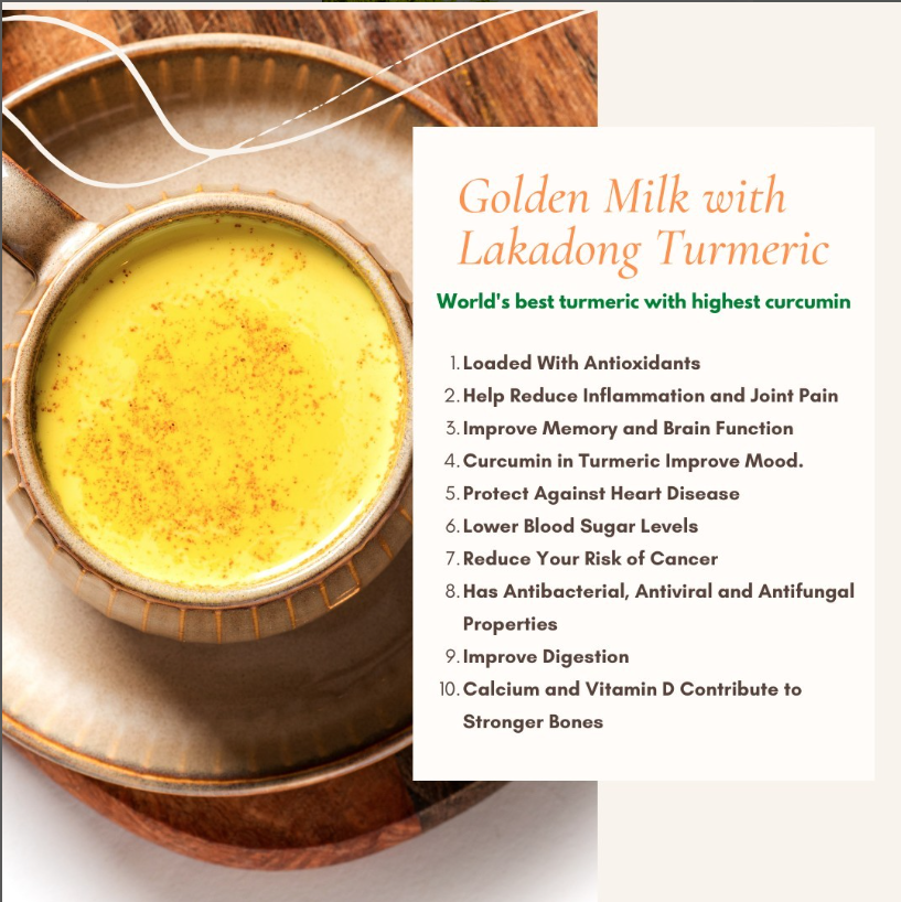 Lakadong Golden Dust, 200gms - Premium Quality = Pre Mix for Tea and Milk